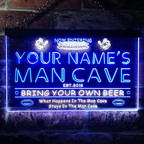 Personalized Sports Football Dual LED Neon Light Sign
